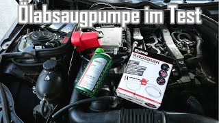 12V Ölabsaugpumpe EUFAB im Test  Ölwechsel mit Absaugpumpe [upl. by Atikahs56]