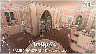 20K BLOXBURG SPRING AESTHETIC FAMILY HOUSE BUILD NO GAMEPASS [upl. by Gnort]