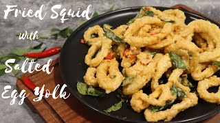 How To Make Fried Squid With Salted Egg Yolk [upl. by Aisyla]