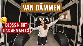 Die BESTE Dämmung im VAN amp Warum es NICHT das Armaflex ist ∙ DIY Campervan Selbstausbau 05 [upl. by Oilicec]