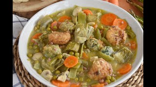 Menestra de verduras receta tradicional GUISO DE VERDURAS [upl. by Alexia]