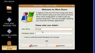 Installation de Wine Wine Gecko  Cabextract Wine Doors  Paltalk [upl. by Nawd496]