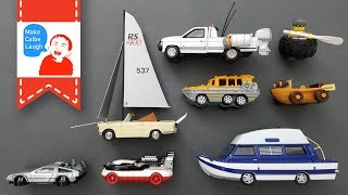 Special vehicles for kids with amphibious car and flying time machine [upl. by Dranyar894]