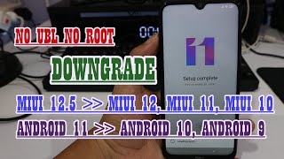 No UBL No Root Cara Downgrade MIUI 125 ke MIUI 12MIUI 11MIUI 10 Tested Redmi Note 8 [upl. by Oivat]