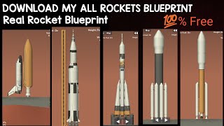 DOWNLOAD 20 REALISTIC ROCKET BLUEPRINT FOR SPACEFLIGHT SIMULATOR  💯 Free  SFS  gaming [upl. by Yelkrab]