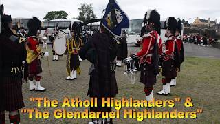 The Atholl Highlanders amp The Glendaruel Highlanders  Stirling Castle [upl. by Haletta]