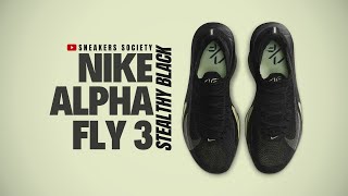 STEALTHY BLACK 2024 Nike AlphaFly 3  DETAILED LOOK  PRICE [upl. by Aed]