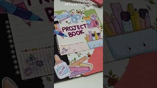 Project book decoration idea diy decoration shorts viralvideo [upl. by Leon]