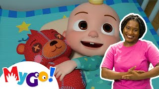 Rockabye Baby  CoComelon Nursery Rhymes amp Kids Songs  MyGo Sign Language For Kids [upl. by Ymarej]