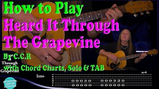 How To Play Heard It Through The Grapevine On Guitar [upl. by Hannah]