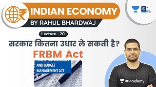 Indian Economy  L 20  Fiscal CliffFiscal DragFiscal Responsibility and Budget Management Act [upl. by Allehc]