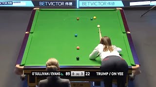 SNOOKER REANNE EVANS SHOWS HER SKILLS  WORLD MIXED DOUBLES 2022 [upl. by Airelav708]