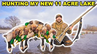 I Built an 11 ACRE LAKE then went DUCK Hunting on It Limited Out [upl. by Tound]