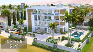 Apartments 6in1 FOR RENT  No CC  The Sims 4  Stop Motion [upl. by Savvas]