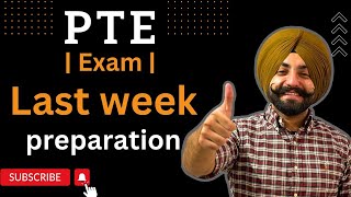 PTE exam last week preparation how to clear PTE exam  Gurwinder Sir [upl. by Neyugn562]