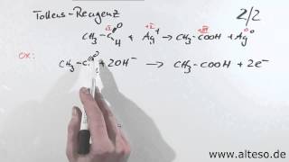 Übung Redoxreaktionen  Tollens SilberspiegelProbe Variante B [upl. by Leighland]