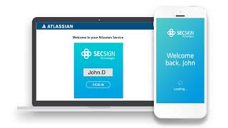 Atlassian Bitbucket Login TwoFactor Authentication with SecSign ID [upl. by Assedo]