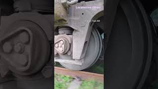 Locomotive wheels suspension springs operation and vibration railway shorts suspension movement [upl. by Eesdnil356]