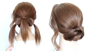 Easy Updo for Short to Medium Hair [upl. by Mcconaghy]