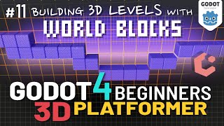 Godot 4 3D Platformer Lesson 11 Building 3D Levels with World Blocks amp GridMap [upl. by Damal]