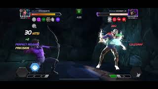 MCoC Kate Bishop vs R3 Kindred on node 42 inevitable power make a stand one eye open [upl. by Sirama]