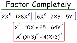 How To Factor Completely  Math [upl. by Akcimahs]