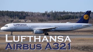 Lufthansa Airbus A321100  TakeOff from Arlanda [upl. by Nnylakcaj]