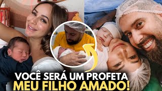 Esposo de Fabíola Melo profetiza sobre filho e emociona seguidores [upl. by Attelliw]