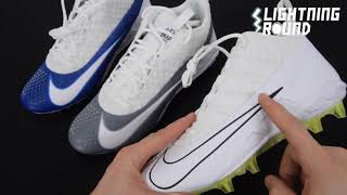 Nike Alpha Huarache 6 Pro Lacrosse Cleats Lightning Round Video [upl. by Budding]