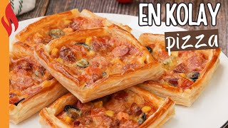 Kolay Milföy Pizza Tarifi  Nasıl Yapılır [upl. by Aissat]