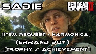 Red Dead Redemption 2 RDR2 I Missable  Sadie Item Request Harmonica Errand Boy [upl. by Affay]