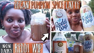 Tasting Nondairy Reddiwip » DIY Vegan Pumpkin Spice Latte simple fast healthy recipe [upl. by Dyoll820]