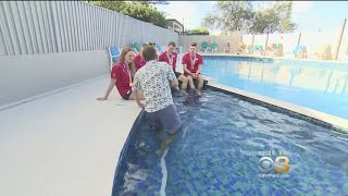 BBC Reporter Falls Into Pool During Interview [upl. by Chernow]