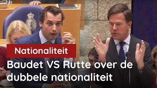 Baudet vs Rutte VVD over de Dubbele Nationaliteit [upl. by Judi]