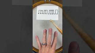 Learn sixteenth note rhythms musictheory drummers drumming drumlessons [upl. by Douglass]