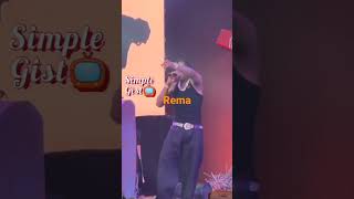 Rema Crazy Dance Move As He Perform in Lagos Nigeria [upl. by Zacharia]