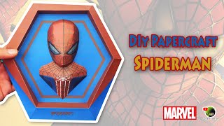 How to make papercraft Spiderman  Marvel [upl. by Ahseim414]