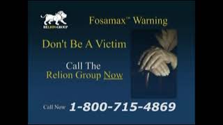 Relion Group Fosamax Warning 1min commercial 2012 [upl. by Jerrol]