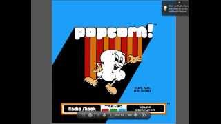 TRS80 Color Computer  Popcorn Avalanche Kaboom [upl. by Beaner39]