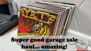 Absolutely Incredible Garage Sale Vinyl Record Haul  Bought Sight Unseen What a Suprise [upl. by Curr660]