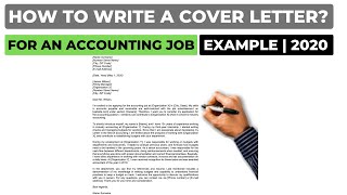 How To Write A Cover Letter For An Accounting Job  Example [upl. by Steiner]