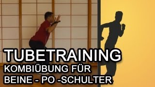 Kombiübung für Beine Po und Schulter  Tubetraining [upl. by Coppins]