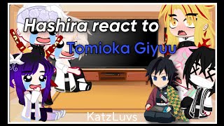 Hashira React to Tomioka Giyuu  Angst  Ships  KatzLuvs [upl. by Nyvar]