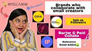 Brands Who Collab With Small Creators For Paid amp Barter  How to reach out to brands for Collabs [upl. by Koren528]