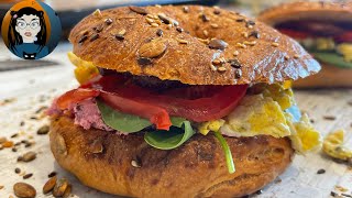 BEAUTIFUL Beetroot Bagel Sandwiches Youll CRAVE [upl. by Weiner]