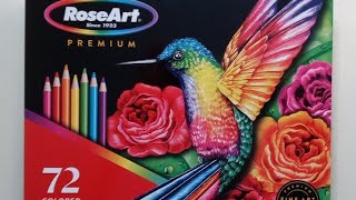 RoseArt 72 Colored Pencils Review amp Swatching artsupplies coloredpencils the7thhouseartstudio [upl. by Einner]