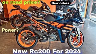 KTM RC 200 NEW 2024 MODEL  On Road Price  Features  Everything you need to know [upl. by Laehpar]