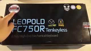 Unboxing amp Hands On  Leopold FC750R TKL Mechanical Keyboard Indonesia [upl. by Etnahsal]