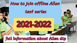 How to join Allen offline test series [upl. by Dong]