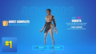 Collect Gem Fragments At Docks  Fortnite Shanta Quest [upl. by Nussbaum130]